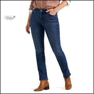 Flex Motion Straight Leg Jeans with Elastic Waistband